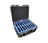 Étui de rangement portable étanche pour disque dur avec protection en mousse EVA antichoc Bleu