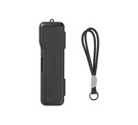 Étui de Rangement Portable pour DJI Osmo Pocket 4, Coque de Protection Intégrale Antichoc et Résistante Aux Chutes, avec Emplacements pour Filtres et Dragonne (Compatible Osmo Pocket 4/3)，Noir