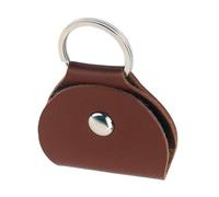Étui de rangement portable pour médiators de guitare en cuir synthétique - Cadeau pour guitariste - Cadeau pour les amateurs de musique, marron