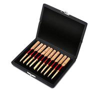 Étui de rangement pour anches de hautbois/clarinette,boîte à anches noire pour hautbois,matériau en bois,étui à anches pour hautbois en PU fordurablepour anches de hautbois 10/12/20(10PCS)