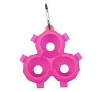 Étui de rangement pour balles de golf, en silicone, pour 3 balles, sac de transport portable, accessoire de golf pour les golfeurs et les amateurs de golf, lilas, Voir description, Voir description