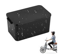 Étui De Rangement pour Batterie De Moto - Boîte Sèche Étanche À La Poussière, Couvercle À Pression Réglable | Conteneur De Stockage pour Scooter Électrique, Créatif Et , Grande Capacité, Robust