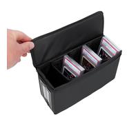 Étui de rangement pour cartes de qualité supérieure avec 3 séparateurs internes, support léger et pliable, 30 cartes , idéal pour l'affichage à la maison, les voyages de convention, l'organisation