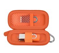 Étui de rangement pour clé USB compatible avec SanDisk/Samsung/pour lecteur flash PNY, clé mémoire, lecteur flash Thumb Drive, 16/32/128 Go, porte-accessoires électroniques (orange)