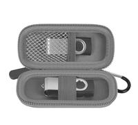 Étui de rangement pour clé USB compatible avec SanDisk/Samsung/pour lecteur flash PNY, clé mémoire, Thumb Drive, 16/32/128 Go, accessoires électroniques (gris foncé)