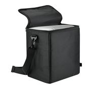 Étui de rangement pour congélateur, organiseur à fermeture éclair en nylon, 28 x 20 x 32 cm, étui de maquillage noir robuste, protection de congélateur portable, bandoulière pour usage domestique,