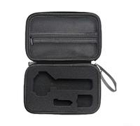 Étui de rangement pour DJI Pocket 4P - Coque rigide en cuir synthétique - Sac de transport résistant aux chocs - Organiseur de voyage avec compartiments (noir)