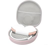 Étui de rangement pour écouteurs AirPods Max - Sac de transport rigide de qualité supérieure avec intérieur en velours et coques en silicone absorbant les chocs 22 cm (rose)