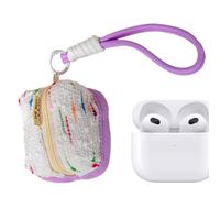 Étui De Rangement pour Écouteurs TW S, Pochette en Toile (8 X 7 X 5 Cm), avec Dragonne pour Éviter Les Pertes, Idéal pour Les Activités De Plein Air, L'école, Le Travail, Voyages Et Le Sport