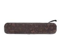 Étui de Rangement pour Flûte, Protection PU Cuir Café, Profil Fin | Stockage Organisé, Garde au Sec et Limite les Rayures, pour Orchestre et Cours de Musique