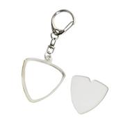 Étui de rangement pour guitare - Transparent - Compact - 10 capacités - Accès facile - Pour guitaristes et spectacles de musique - Collier compact, Porte-clés triangulaire