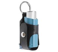 Étui de rangement pour inhalateur - Support portable pour inhalateur en plein air | Support d'écartement avec boucle en métal | Étui de protection léger en cuir PU pour appareil d'asthme, voyage