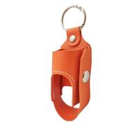 Étui de rangement pour inhalateur, support pour porte-clés pour inhalateur, support portable pour stockage d'inhalateurs en plein air - Outil de rangement en cuir PU pour camping, Orange 1, Consulte