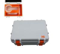 Étui de Rangement pour Insta360 X6 Organisateur TPU Antichoc，Gris Clair B | Intérieur Cloisonné, Mousse Protectrice, Fermeture Sécurisée, Usage Quotidien, Escapades, Tournage, Aventuriers, Passionnés