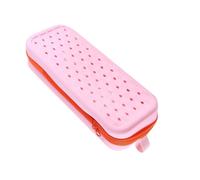 Étui de rangement pour lunettes de natation en silicone 19,5 x 7,5 x 5 cm, organiseur portable avec cordon, sac d'accessoires de sports nautiques, voyage de protection pour salle de sport, piscine