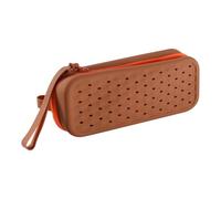 Étui de rangement pour lunettes de natation en silicone 19,5 x 7,5 x 5 cm, organiseur portable avec cordon, sac d'accessoires de sports nautiques, voyage de protection pour salle de sport, piscine