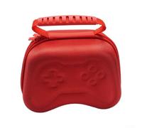 Étui de rangement pour manette de vapeur - Coque rigide de protection pour équipement de jeu à valve - Sac de transport compact avec intérieur rembourré - 19 x 15 x 8 cm (rouge)