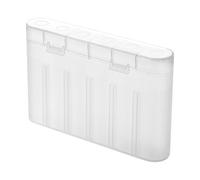 Étui de rangement pour piles - Support de piles durable à 6 emplacements, petit organisateur de piles | Boîte de rangement de protection pour piles boutons, boîte à piles portable, récipient compact