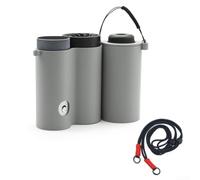 Étui de rangement pour Shark Chillpill FA022 - Sac de voyage portable avec séparateur amovible - Étanche - Coque rigide - 14,3 cm (gris)