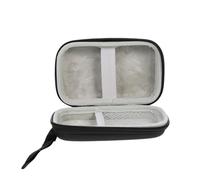 Étui de Rangement pour Souris sans Fil Multifonctionnel Eva | Coque Noire et Grise, Doublure Souple, Compartiment Filet, Fermeture Éclair Lisse, Bandoulière