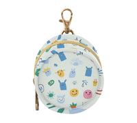 Étui de rangement pour tétine avec fermeture éclair et clip Motif lettres de l'alphabet