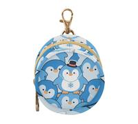 Étui de rangement pour tétine de bébé avec motif pingouin mignon - Bleu