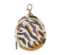 Étui de rangement pour tétine de bébé fille avec imprimé camel et ambre