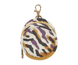 Étui de rangement pour tétine de bébé fille avec imprimé camel et ambre