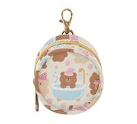 Étui de rangement pour tétine de nouveau-né avec motif ours en peluche marron