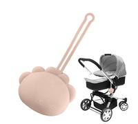 Étui de rangement pour tétine en silicone, sac de rangement pour sucette, Pochette de rangement pour sucettes pour tout-petits, Sac organisateur de tétine avec lanière pour les sorties quotidiennes, l