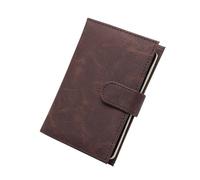 Étui de rangement pratique en polyuréthane pour passeport, cartes de crédit, documents pour voyageur, carnet de passeport mignon, marron, Beauté de masse
