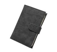 Étui de rangement pratique en polyuréthane pour passeport, cartes de crédit, documents pour voyageur, carnet de passeport mignon, Noir , Beauté de masse