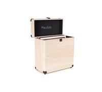 Etui de rangement RC32 Frêne pour vinyles 33 tours - Mallette 30 à 35 vinyles - coins renforcés