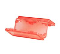 Étui de rangement rigide pour cartouches de jeu, Rouge, Beauté de masse | Organiseur de poche pour le transport de cartes de secours, le placement des tiroirs, l'utilisation de voyage et le rangement
