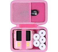 Étui de Rangement Rigide pour GREENKINDER/NUOTUN/GGISUI/OPERHOO Appareil Photo Enfant Instantanée,Camera Enfant Photo Paper et Color Pen Finisher,Rose (Étui Uniquement)