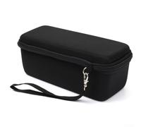 Étui de rangement rigide pour haut-parleur Sonos Roam 2 - Pochette de voyage compacte en tissu avec double fermeture éclair - 22 x 9 x 8,5 cm - Noir