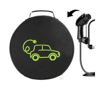 Étui de rangement rond pour câble de charge EV - Porte-cordon étanche | Sac portable de charge pour véhicule électrique, support de câble d'extension sécurisé pour garage, utilisation à la maison en