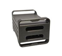 Étui de rangement sécurisé pour SSD T7 avec couvercle coulissant, aérations de refroidissement et fente de câble de type C pour disque SSD portable T7 (deux emplacements)