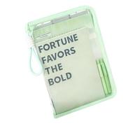 Étui de rangement transparent portable avec presse-papiers, sac à documents pour fournitures de voyage, organiseur de fichiers transparent pour
