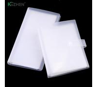 Étui De Rangement Vide Pour Outils De Nail Art, Avec Bouton, Transparent, Curseur D'eau Pour Ongles, Album De Rangement, Support D'autocollants Pour Ongles