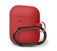 Étui de recharge sans fil en silicone pour AirPods 2 / AirPods 1 Rouge