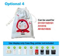 Étui de sac couleur gris noir pour Niimbot D11 D101 D110 B1 B21 B203,coque de protection pour imprimante thermique d'étiquettes - Type 1 Niimbot Bag #A