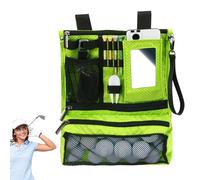 Étui de sac de balle de golf, étui de sac de golf,Sac d'objets de valeur avec fermeture éclair | Porte-objets de valeur multifonctionnelle, organisateur de sac durable, vert, Fare riferimento alla