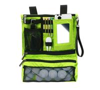 Étui de sac de balle de golf - organisateur multifonctionnel avec fermeture éclair | sac de rangement pliable et durable pour objets de valeur | Pour chariot de golf Pounch Ball Marker Custod, vert
