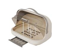 Étui de séchage, support d'allaitement portable, boîte de rangement sanitaire, housse de protection transparente, organisation de cuisine, salle à manger et maison, poubelle bleue polyvalente pour