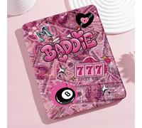 Étui de tablette avec motif de collage de billets de banque porte-bonheur, compatible avec iPad 9.7/10.2/10.5/10.9/12.9/Pro 11, 10e génération, compatible avec Samsung Galaxy Tab S6 Lite 10.4 pouces,
