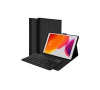 Accezz Étui de tablette portefeuille Bluetooth Clavier AZERTY Apple iPad 9 (2021) 10.2 pouces / iPad 8 (2020) 10.2 pouces / iPad 7 (2019) 10.2 pouces