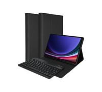 Etui de tablette portefeuille Bluetooth Clavier pour Samsung Galaxy Tab S9 11.0 pouces - AZERTY / FR - Noir