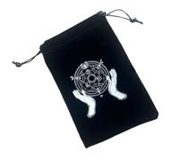Étui de tarot, porte-jeu de tarot en flanelle Housse réutilisable pour bijoux à cordon Étui pour cartes tarot - Sacs de tarot portables réutilisables Sac de rangement, New N, riferimento alla