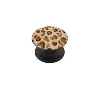 Étui de téléphone à imprimé léopard d'animaux Mignons, Motif PopSockets PopGrip Adhésif